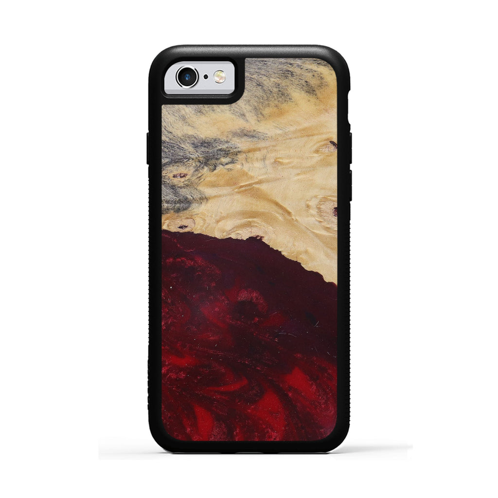 iPhone 6s Wood+Resin Phone Case - Mail (Dark Red, 380576)