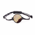 Circle Wood+Resin Bracelet - Remy (Dark Blue, 381182)