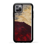 iPhone 11 Pro Wood+Resin Phone Case - Mail (Dark Red, 380576)